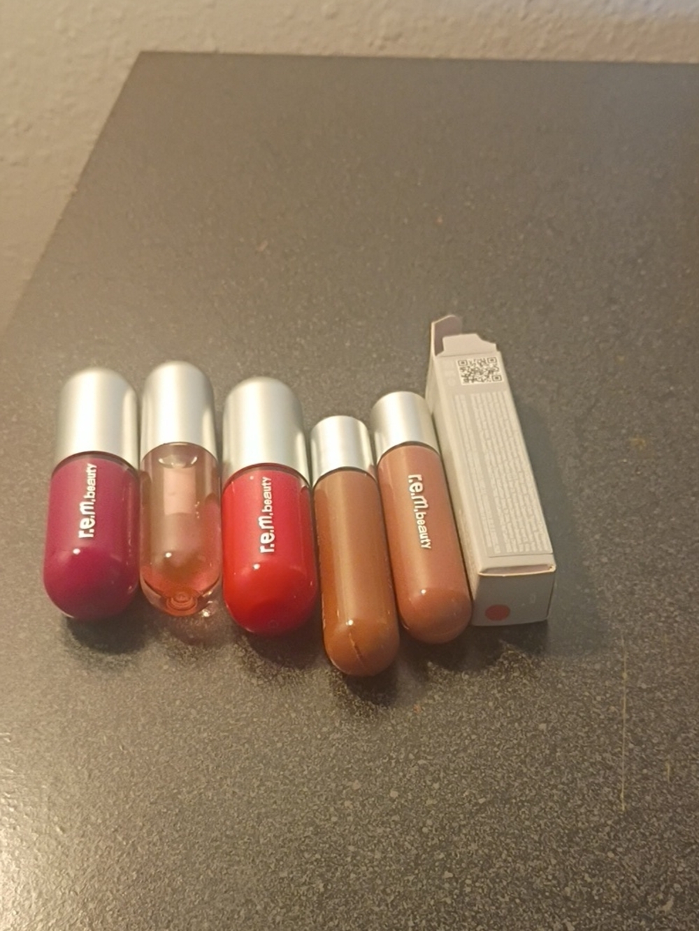 r.e.m. beauty Liquid Lip Bundle — Pink, Red, Brown, Nude Mix